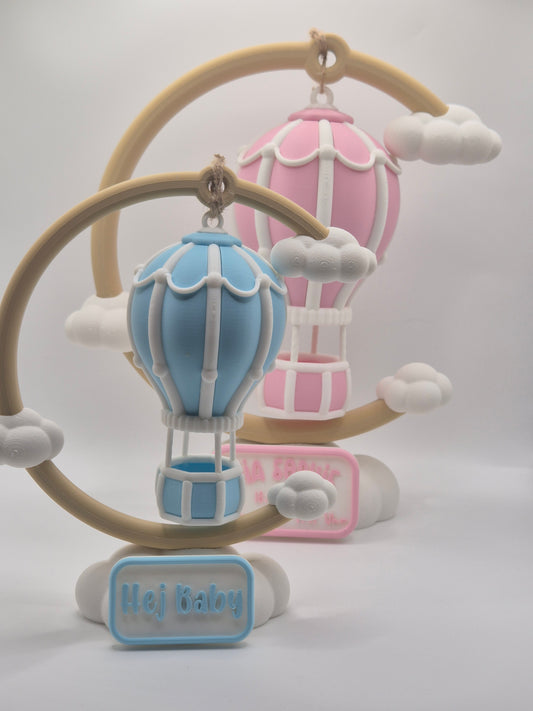 Heißluftballon personalisiert – Geschenk zur Geburt
