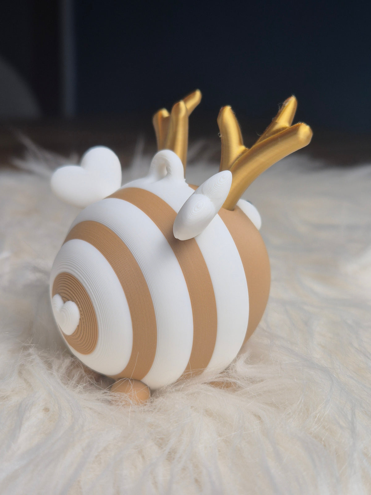 Rentier-Christbaumschmuck Horstie – 3D-gedruckter Weihnachtsanhänger