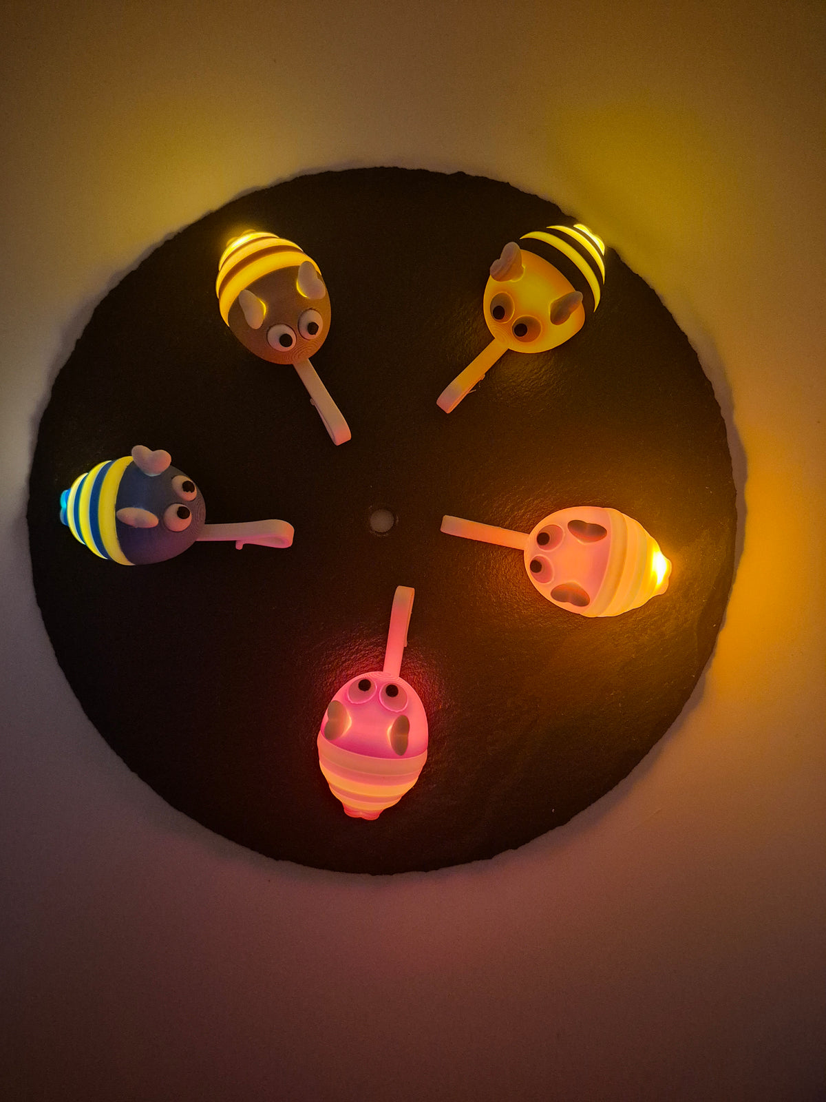 Hummel Horstie Glasmarkierer mit LED | 3D Druck | Gastgeschenk Mädelsabend