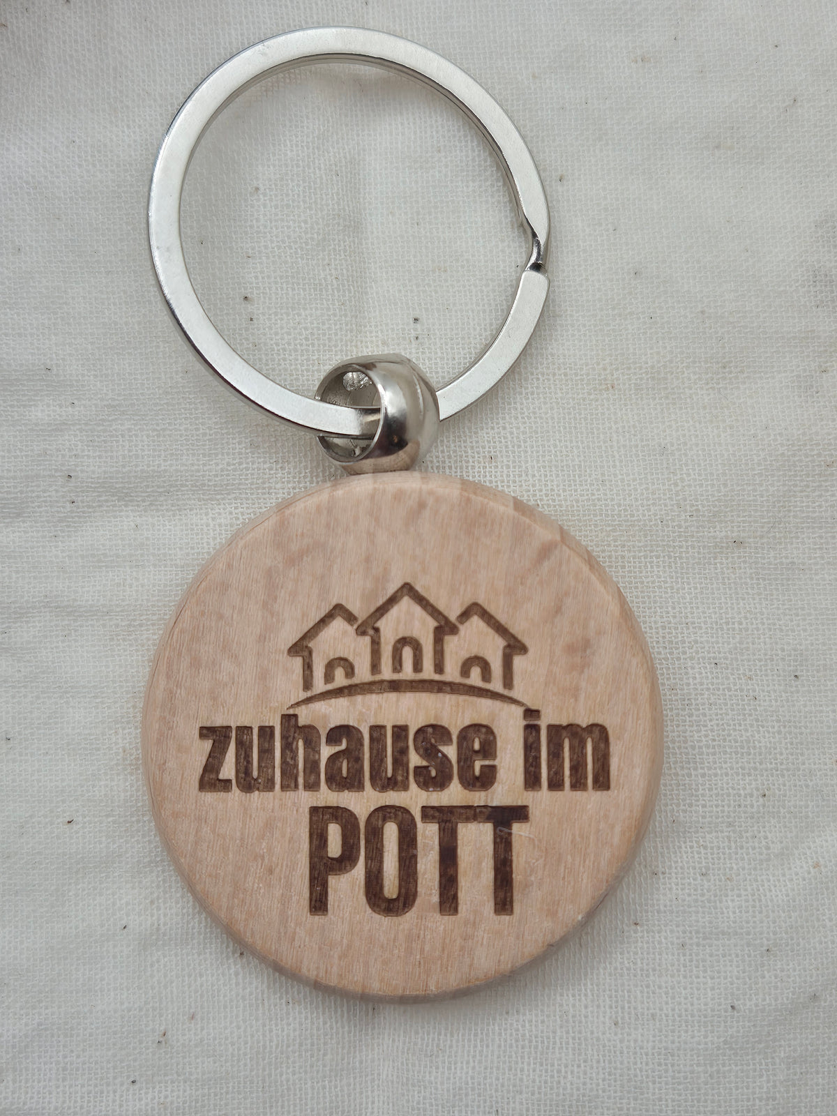 Ruhrpott-Schlüsselanhänger aus Holz