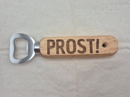 Holz Flaschenöffner mit Gravur & Wunschtext – Personalisiertes Geschenk für jeden Anlass