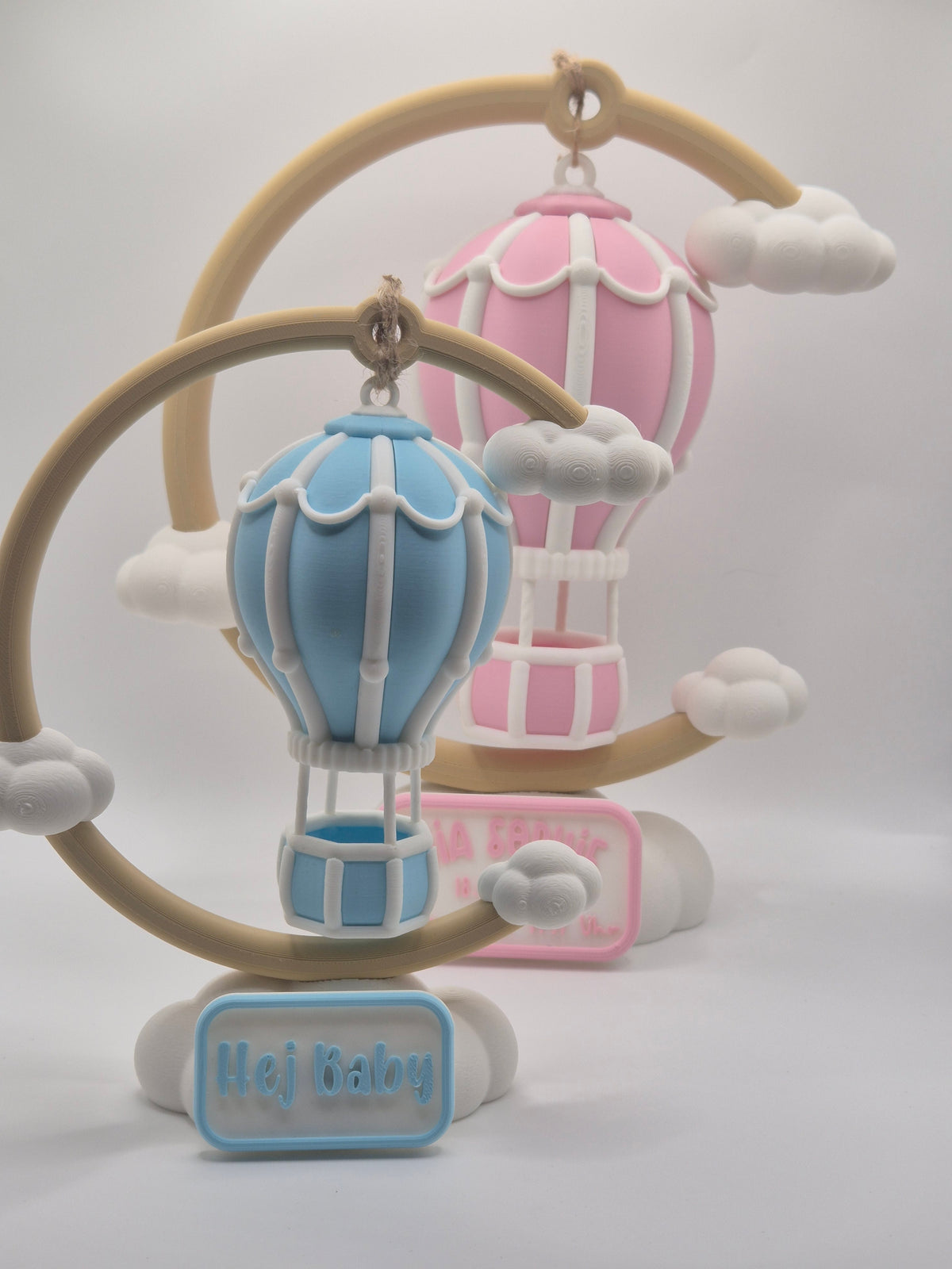 Heißluftballon personalisiert – Geschenk zur Geburt