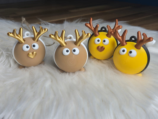 Rentier-Christbaumschmuck Horstie – 3D-gedruckter Weihnachtsanhänger