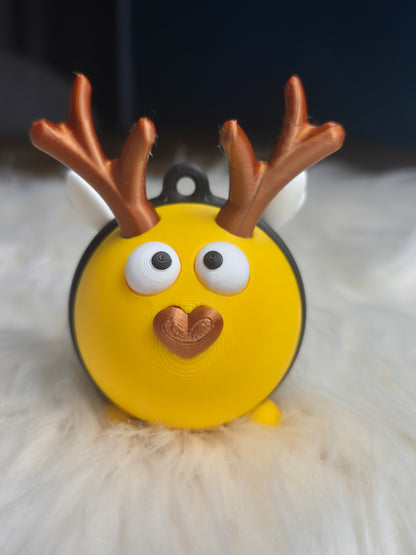 Rentier-Christbaumschmuck Horstie – 3D-gedruckter Weihnachtsanhänger