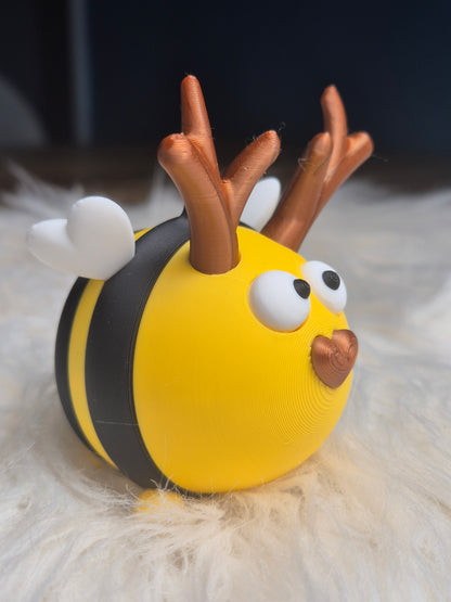 Rentier-Christbaumschmuck Horstie – 3D-gedruckter Weihnachtsanhänger