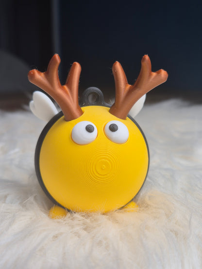 Rentier-Christbaumschmuck Horstie – 3D-gedruckter Weihnachtsanhänger