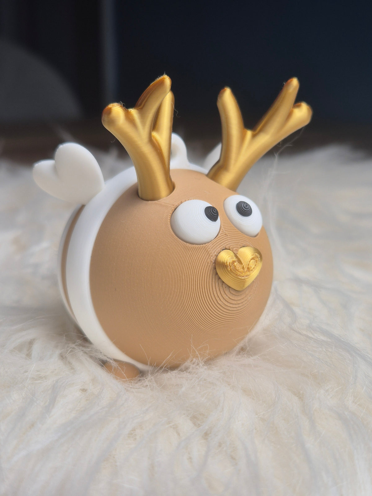 Rentier-Christbaumschmuck Horstie – 3D-gedruckter Weihnachtsanhänger