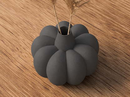 Kürbisvase für Trockenblumen – 3D-gedruckte Herbstdeko