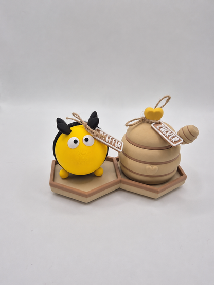 3D Druck Gewürzset Hummel „Horstie“ – Salz, Pfeffer & Zuckerdose | Individuell zusammenstellen
