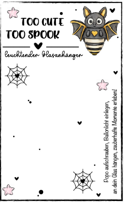 Fledermaus Franky – Leuchtender Glasmarkierer mit LED | 3D Druck | Halloween & Herbst Gastgeschenk