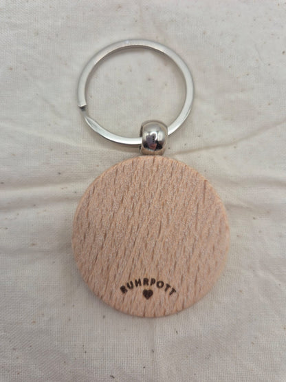 Ruhrpott-Schlüsselanhänger aus Holz